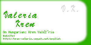 valeria kren business card